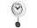Настенные часы с маятником Pendulum, белый_БЕЛЫЙ, СЕРЫЙ