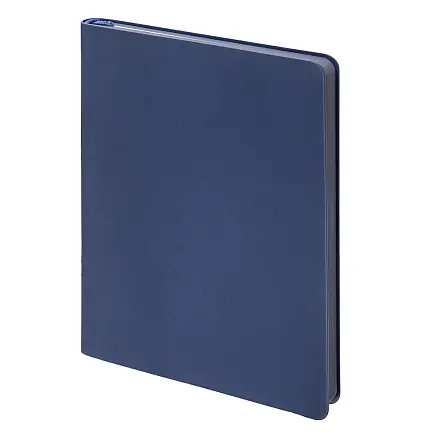 Еженедельник Flexy Soft Touch Latte  A4,  темно-синий, недатированный, в гибкой обложке