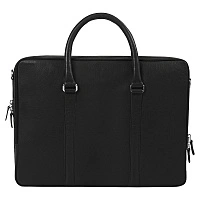 Портфель для ноутбука Vancouver Leather из натуральной кожи, черный