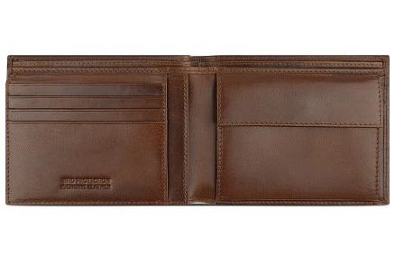Портмоне BUGATTI Nobile,с защитой данных RFID, коньячного