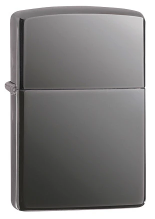 Подарочный набор ZIPPO: зажигалка Black Ice® и вставной блок для зажигалок для трубок, латунь/сталь