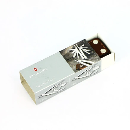 Мультитул VICTORINOX SwissTool Spirit X, 105 мм, 26 функций, в кожаном чехле